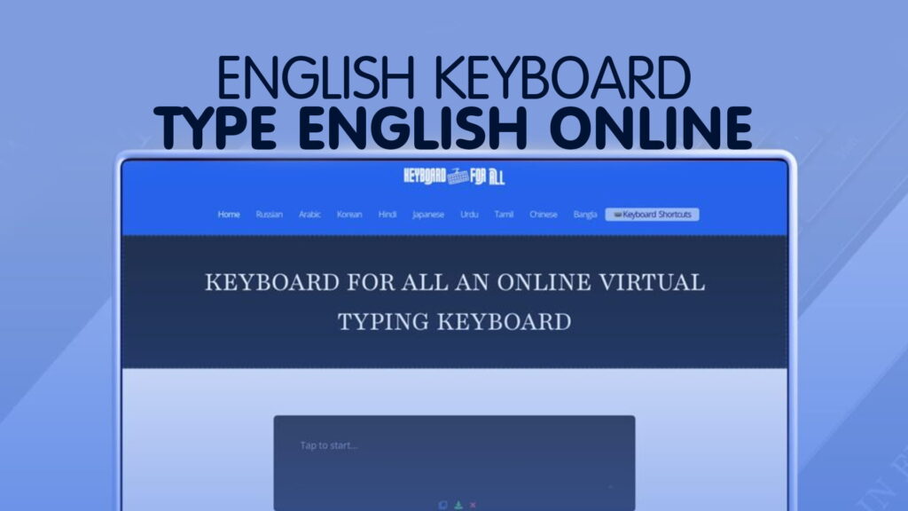 English Keyboard - Type English Online